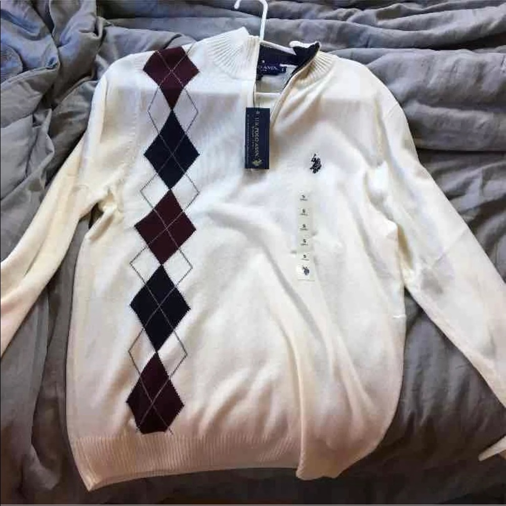 Men polo sweater